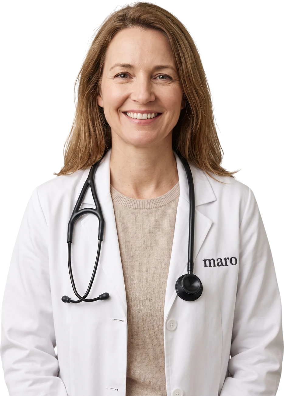 Physician in a white coat