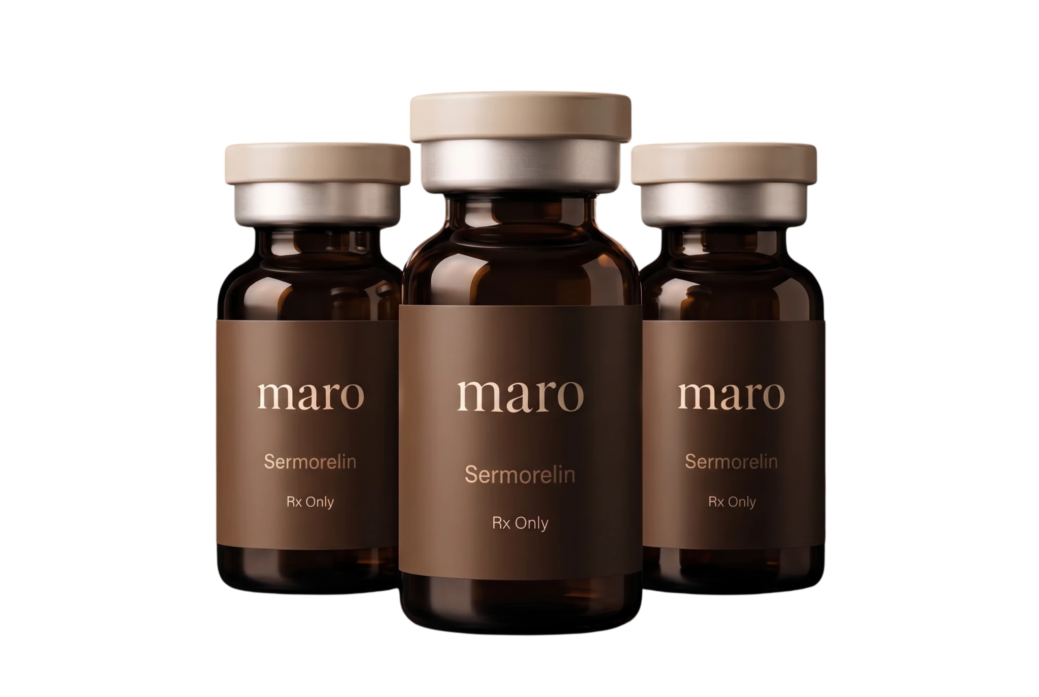 Three Maro Sermorelin vials
